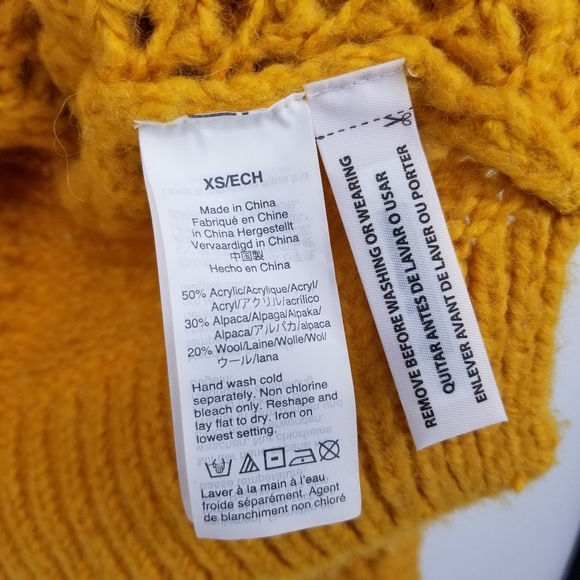 Madewell | Windermere Pointelle Knit Mustard Pullover Sweater - Picture 9 of 11